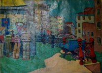 <i>Venezia</i> - Olio su tela del 1948 - cm.54x73 (cod. PA4807)