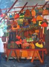 <i>Banco di Borse</i> - Olio su tela del 1953 - cm.73x54 (cod. MB5301)