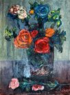 <i>Rose n°3</i> - Olio su tela del 1953 - cm.73x54 (cod. NA5303)