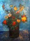 <i>Fiori n°6</i> - Olio su tela del 1969 - cm.73x54 (cod. NA6902)