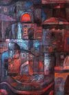 <i>Arco Rosso</i> - Olio su tela del 1951 - cm.73x54 (cod. PA5101)