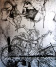 <i>Deposito di Biciclette</i> - incisione - cm.70x50 (cod.DSC02713)*