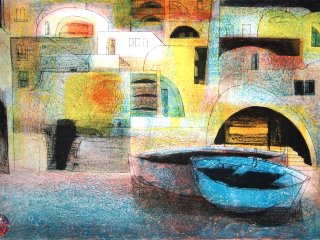 Passeggiata (Promenade) - Litografia (Litograph), 1978, cm. 50x70