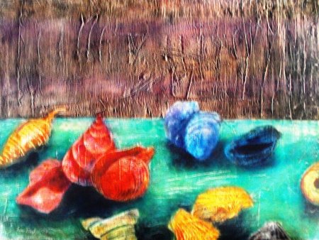 Conchiglie del Tirreno (Tyrrhenian Sea Shells) - Olio su tela (Oil on canvas), 1978, cm. 54x73