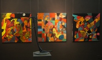 Seconda sala - scultura e quadri di Alberto Baumann