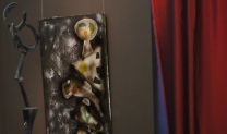 Seconda sala - scultura e quadro di Alberto Baumann