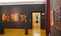 Seconda sala - sculture e quadri di Alberto Baumann