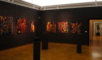 Seconda sala - sculture e quadri di Alberto Baumann