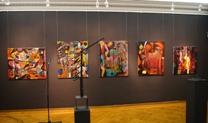 Seconda sala - sculture e quadri di Alberto Baumann